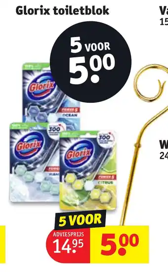 Kruidvat Glorix toiletblok aanbieding