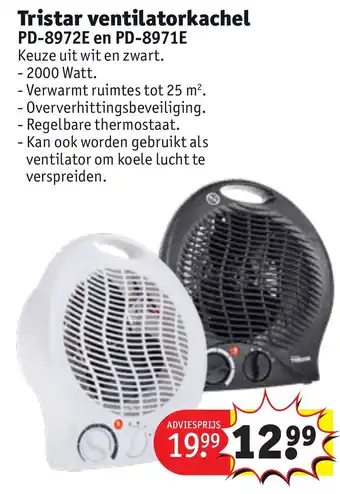 Kruidvat Tristar ventilatorkachel aanbieding