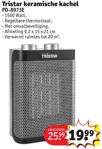 Kruidvat Tristar keramische kachel aanbieding