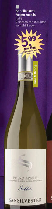 Albert Heijn Sansilvestro Roero Arneis aanbieding