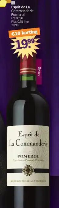 Albert Heijn Esprit de La Commanderie Pomerol aanbieding