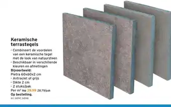 Keramische terrategels