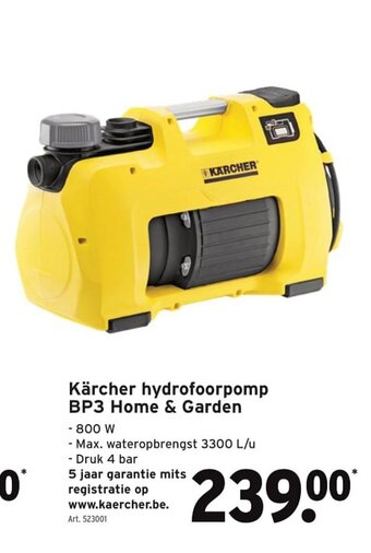 GAMMA Kärcher hydrofoorpomp BP3 Home & Garden aanbieding