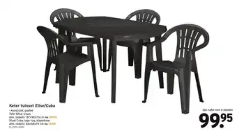 GAMMA Keter tuinset Elise/Cuba aanbieding