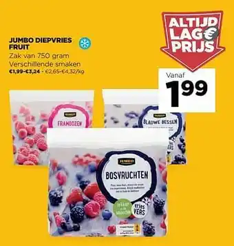 Jumbo Jumbo diepvries fruit aanbieding