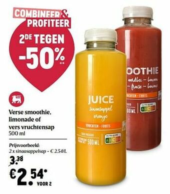 Delhaize Sinaasappelsap aanbieding