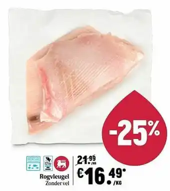 Rogvleugel zonder vel
