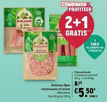 Delhaize Marcassou ardense worst igp aanbieding