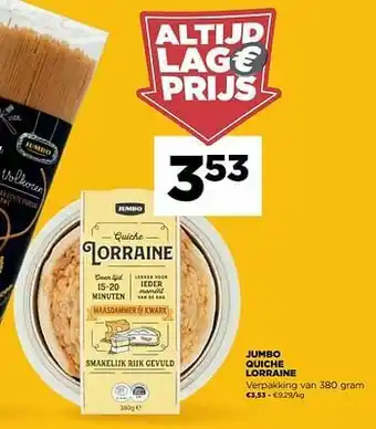 Jumbo Jumbo quiche lorraine aanbieding