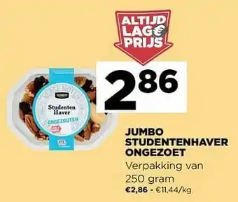 Jumbo studentenhaver ongezoet