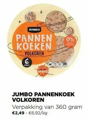 Jumbo Jumbo pannenkoek volkoren aanbieding