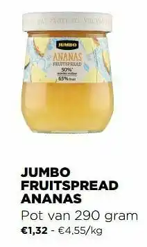 Jumbo Jumbo fruitspread ananas aanbieding