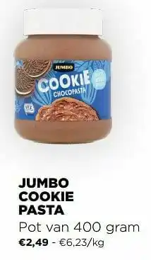 Jumbo Jumbo cookie pasta aanbieding