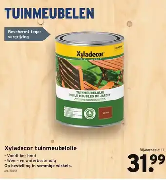 GAMMA Xyladecor tuinmeubelolie aanbieding