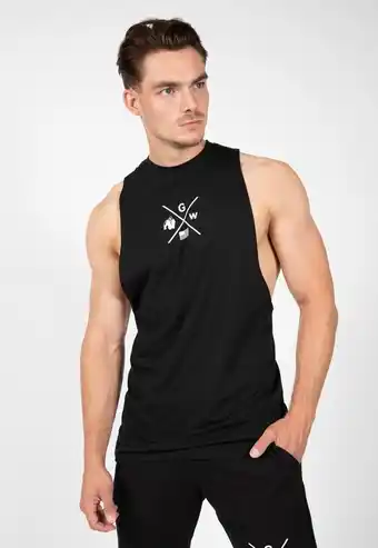 Gorilla wear cisco tank top - zwart/wit - 3xl