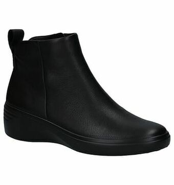 Torfs ECCO Soft Wedge 7 Zwarte Enkellaarzen aanbieding