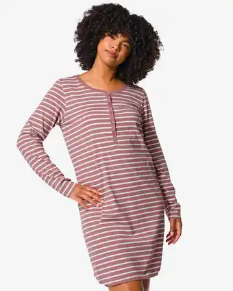 Hema dames nachthemd katoen mauve (mauve)