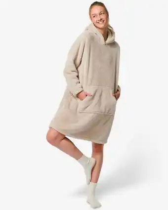 Hema dames snuggie teddy beige (beige)