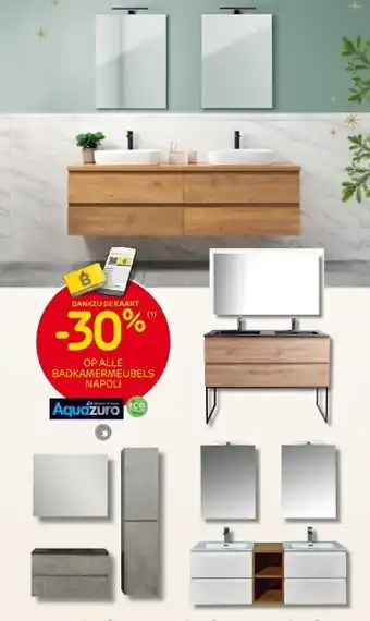 Brico Op alle badkamermeubels napoli aanbieding