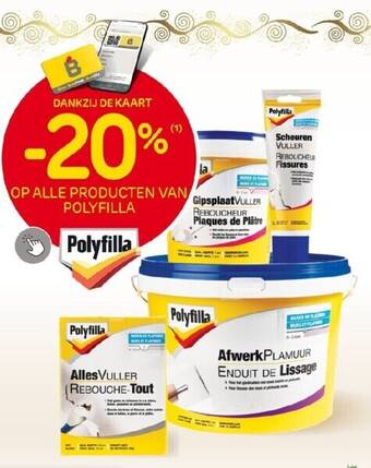 Brico Op alle producten van polyfilla aanbieding