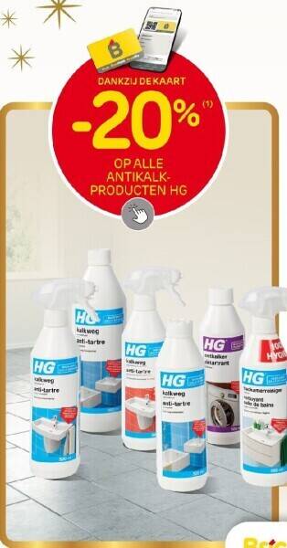 Brico Op alle antikalk- producten hg aanbieding