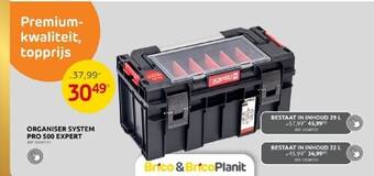 Brico Organiser system pro 500 expert aanbieding