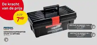 Brico Gereedschapskoffer stuff 12 optimo aanbieding