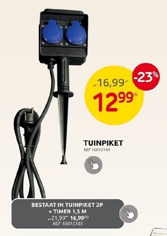 Brico Tuinpiket ref aanbieding