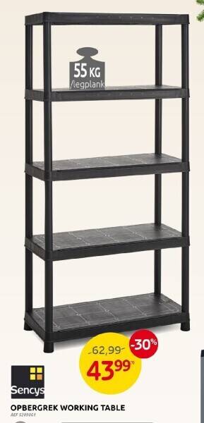 Brico Opbergrek working table aanbieding