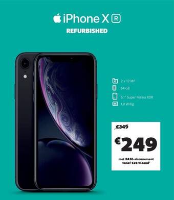 Base Iphone x r aanbieding