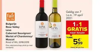 Carrefour Bulagarije Rose valley Leva aanbieding