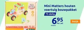 Mini matters houten voertuig bouwpakket