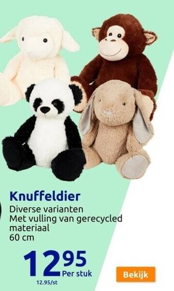 Action Knuffeldier aanbieding