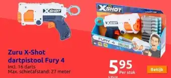Zuru x-shot dartpistool fury 4