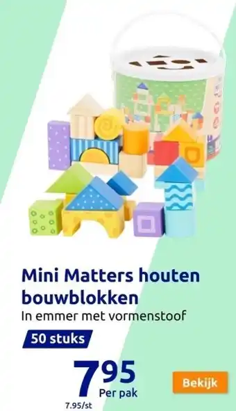 Mini matters houten bouwblokken