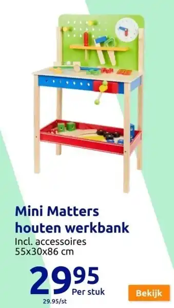 Mini matters houten werkbank