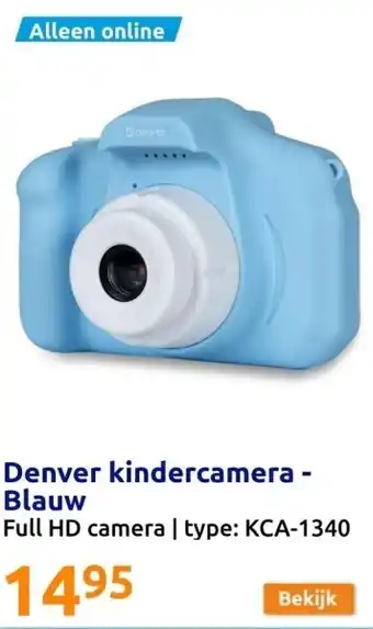 Action Denver kindercamera - blauw aanbieding