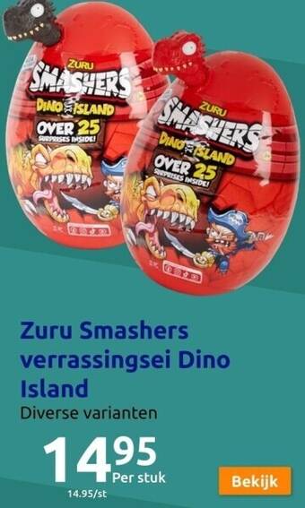 Action Zuru smashers verrassingsei dino island aanbieding
