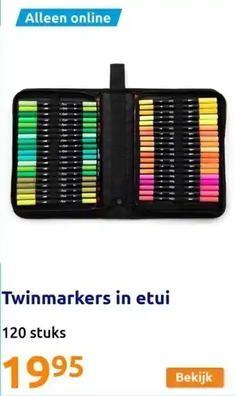 Twinmarkers in etui