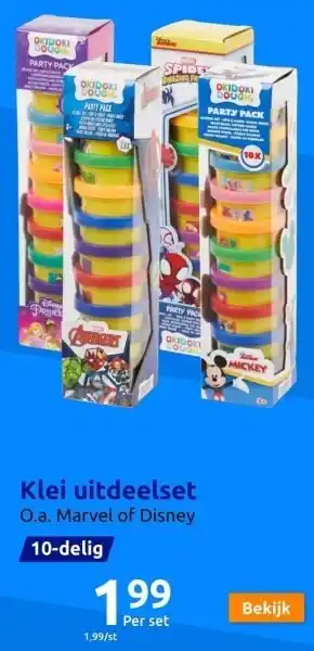 Klei feest verpakking 10-pack div.varianten