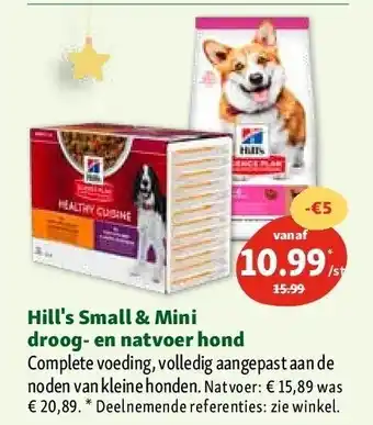 Maxi Zoo Hill's small & mini droog- en natvoer hond aanbieding