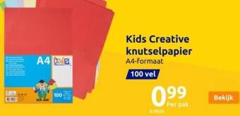 Action Kids creative gekleurd knutselpapier aanbieding