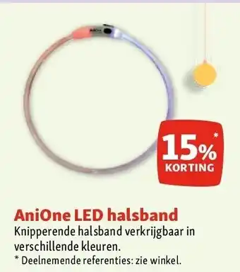Maxi Zoo Anione led halsband aanbieding