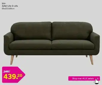 Leen Bakker Zetel lilly 3-zits aanbieding