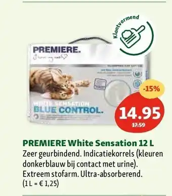 Maxi Zoo Premiere white sensation 12 l aanbieding