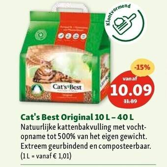 Maxi Zoo Cat's best original 10 l - 40 l aanbieding