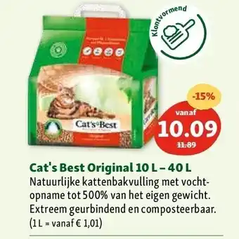 Maxi Zoo Cat's best original 10 l - 40 l aanbieding
