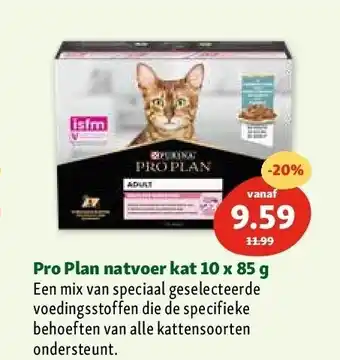 Maxi Zoo Pro plan natvoer kat 10 x 85 g aanbieding