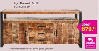 Leen Bakker Dressoir scott aanbieding