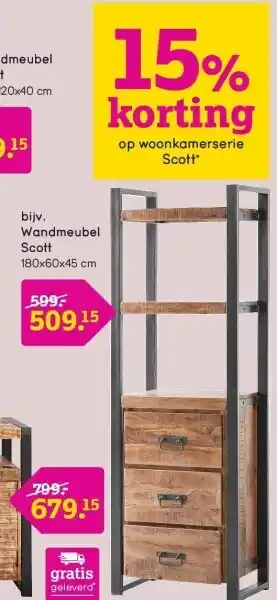Wandmeubel scott
